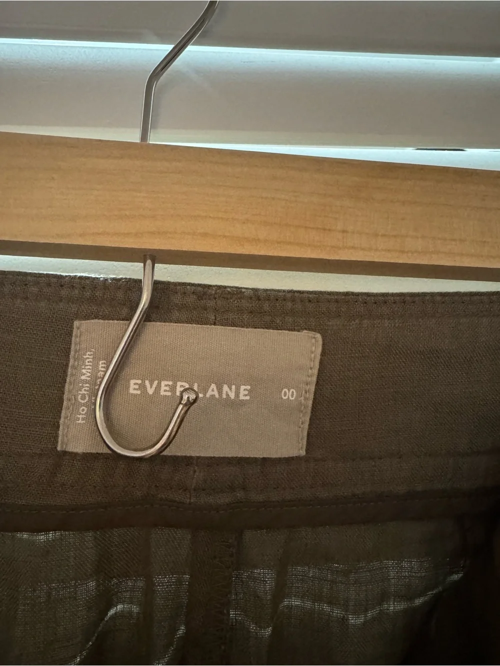 Everlane Olive / Khaki Wide-Leg Pants size 00